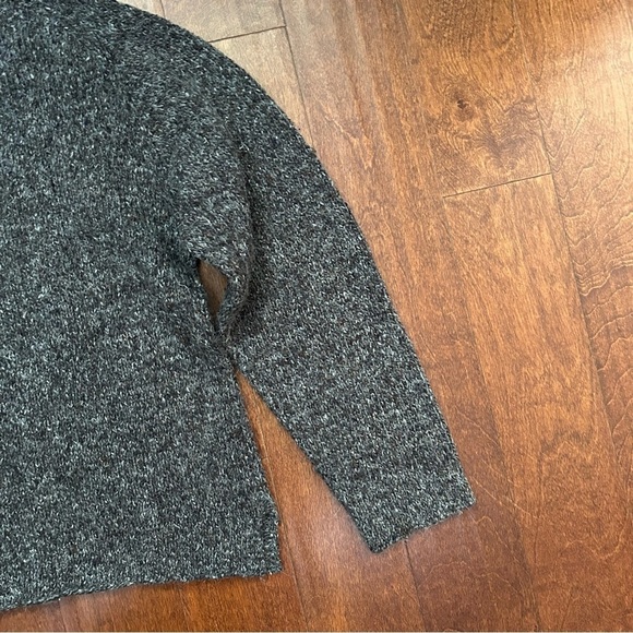 Vintage Men's French Connection Gray V-Neck Fisherman Wool Blend Sweater Size XL - Picture 12 of 14